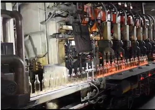 clear glass bottle furance