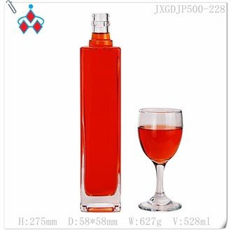 Unikalne szklane butelki tequili