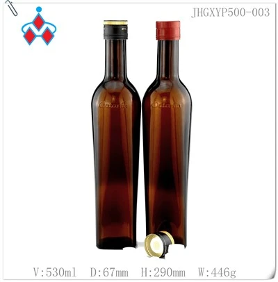 Szklana butelka na oliwę z oliwek 500ml